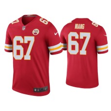 Men's Kansas City Chiefs #67 Color Rush Legend Lucas Niang Red Jersey