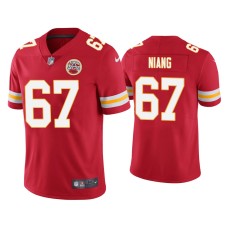 Men's Kansas City Chiefs #67 Lucas Niang Vapor Limited Red Jersey