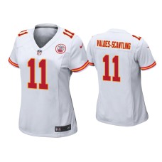 Women's Kansas City Chiefs #11 Marquez Valdes-Scantling White Game Jersey