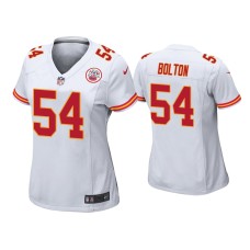 Women's Kansas City Chiefs #54 Nick Bolton White Game Jersey