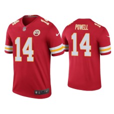 Men's Kansas City Chiefs #14 Color Rush Legend Cornell Powell Red Jersey