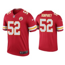 Men's Kansas City Chiefs #52 Color Rush Legend Creed Humphrey Red Jersey