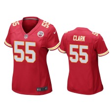 Women's Kansas City Chiefs #55 Frank Clark Red Game Jersey