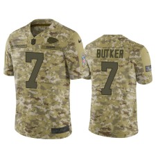 Men's Kansas City Chiefs #7 Harrison Butker Nike Salute to Service Limited Jersey - Camo