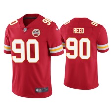 Men's Kansas City Chiefs #90 Jarran Reed Vapor Limited Red Jersey