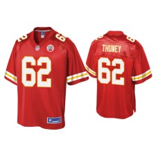 Men's Kansas City Chiefs #62 Joe Thuney Red Pro Line Jersey