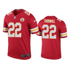 Men's Kansas City Chiefs #22 Juan Thornhill Red NFL Draft Color Rush Legend Jersey