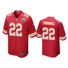 Men's Kansas City Chiefs #22 Juan Thornhill Red NFL Draft Game Jersey