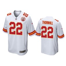 Men's Kansas City Chiefs #22 Juan Thornhill White NFL Draft Game Jersey