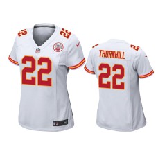 Men's Kansas City Chiefs #22 Juan Thornhill White NFL Draft Game Jersey