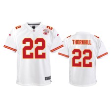 Men's Kansas City Chiefs #22 Juan Thornhill White NFL Draft Game Jersey