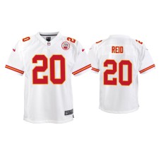 Youth Kansas City Chiefs #20 Justin Reid White Game Jersey