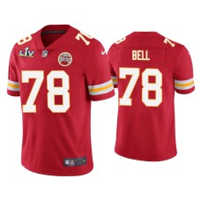 Men's Kansas City Chiefs #78 Bobby Bell Super Bowl LV Red Vapor Limited Jersey