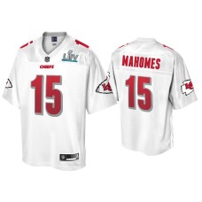 Men's Kansas City Chiefs #15 Patrick Mahomes Super Bowl LIV Champions White Jersey