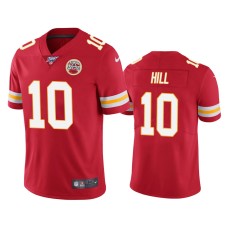 Men's Kansas City Chiefs #10 100th Season Tyreek Hill Red Limited Jersey