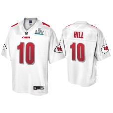 Men's Kansas City Chiefs #10 Tyreek Hill Super Bowl LIV Champions White Jersey