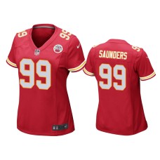 Men's Kansas City Chiefs #99 Khalen Saunders Red NFL Draft Game Jersey