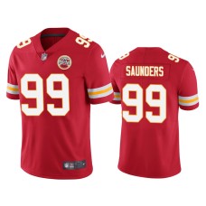 Men's Kansas City Chiefs #99 Khalen Saunders Red NFL Draft Vapor Limited Jersey