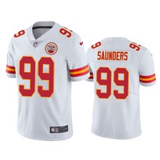 Men's Kansas City Chiefs #99 Khalen Saunders White NFL Draft Vapor Limited Jersey