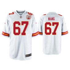 Men's Kansas City Chiefs #67 Lucas Niang White Game Jersey