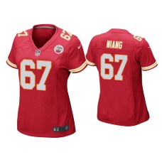 Women's Kansas City Chiefs #67 Lucas Niang Red Game Jersey