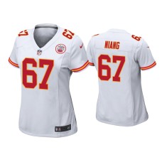 Women's Kansas City Chiefs #67 Lucas Niang White Game Jersey