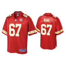 Men's Kansas City Chiefs #67 Lucas Niang Red Pro Line Jersey