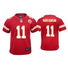 Youth Kansas City Chiefs #11 Marquez Valdes-Scantling Red Game Jersey