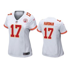 Men's Kansas City Chiefs #17 Mecole Hardman White NFL Draft Game Jersey