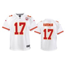 Men's Kansas City Chiefs #17 Mecole Hardman White NFL Draft Game Jersey