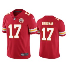 Men's Kansas City Chiefs #17 Mecole Hardman Red NFL Draft Vapor Limited Jersey