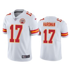 Men's Kansas City Chiefs #17 Mecole Hardman White NFL Draft Vapor Limited Jersey