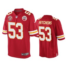 Men's Kansas City Chiefs #53 Anthony Hitchens Red 60th Season Game Jersey