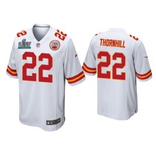 Men's Kansas City Chiefs #22 Juan Thornhill Super Bowl LIV White Game Jersey