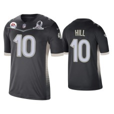 Men's Kansas City Chiefs #10 Tyreek Hill 2021 AFC Pro Bowl Game Anthracite Jersey