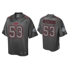 Men's Kansas City Chiefs #53 Anthony Hitchens Static Fashion Heather Charcoal Jersey