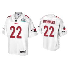 Men's Kansas City Chiefs #22 Juan Thornhill Super Bowl LIV Champions White Jersey