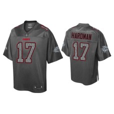 Men's Kansas City Chiefs #17 Mecole Hardman Static Fashion Heather Charcoal Jersey