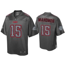 Men's Kansas City Chiefs #15 Patrick Mahomes Static Fashion Heather Charcoal Jersey