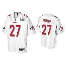 Men's Kansas City Chiefs #27 Rashad Fenton Super Bowl LIV Champions White Jersey