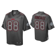 Men's Kansas City Chiefs #88 Tony Gonzalez Static Fashion Heather Charcoal Jersey