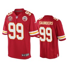 Men's Kansas City Chiefs #99 Khalen Saunders Red 60th Season Game Jersey