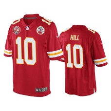 Men's Kansas City Chiefs #10 Tyreek Hill Red 60th Season Game Jersey