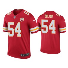 Men's Kansas City Chiefs #54 Color Rush Legend Nick Bolton Red Jersey