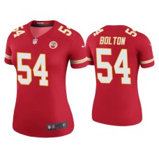 Women's Kansas City Chiefs #54 Color Rush Legend Nick Bolton Red Jersey