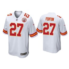 Men's Kansas City Chiefs #27 Rashad Fenton White Game Jersey