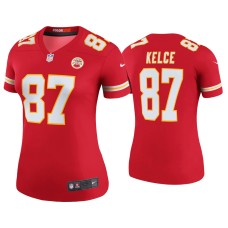 Women's Kansas City Chiefs #87 Travis Kelce Red Legend Jersey