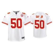 Men's Kansas City Chiefs #50 Willie Gay Jr. White 2020 NFL Draft Game Jersey