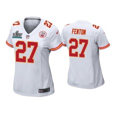 Women's Kansas City Chiefs #27 Rashad Fenton Super Bowl LIV White Game Jersey