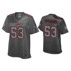 Women's Kansas City Chiefs #53 Anthony Hitchens Static Fashion Heather Charcoal Jersey